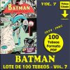 BATMAN - Vol. 7 - 1954 - Novaro - Lote de 100 Tebeos En Formato PDF - Descarga Inmediata
