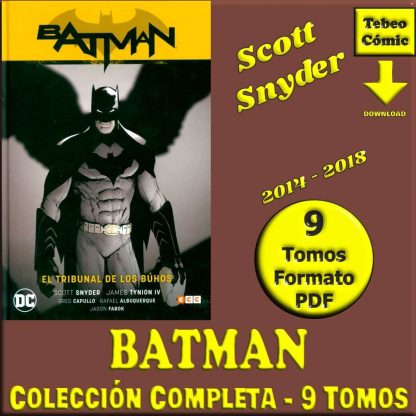 BATMAN - Scott Snyder - 2014 - Colección Completa – 9 Tomos En Formato PDF - Descarga Inmediata