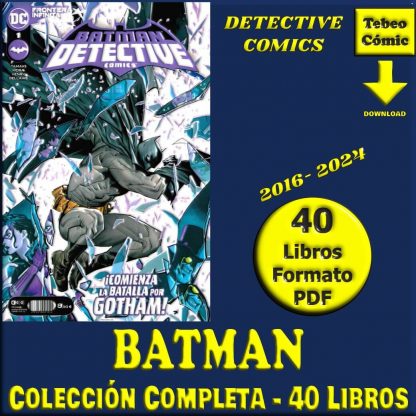 BATMAN - Detective Comics - 2016 - Colección Completa - 40 Libros En Formato PDF - Descarga Inmediata