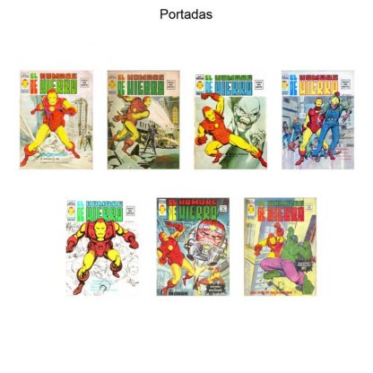 EL HOMBRE DE HIERRO - Iron Man - 1974 - Vértice Vol. 2 – Colección Completa – 7 Tebeos En Formato PDF - Descarga Inmediata