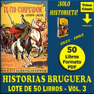 HISTORIAS BRUGUERA (Solo Historieta) - Vol. 3 - 1955 – Lote De 50 Libros En Formato PDF - Descarga Inmediata