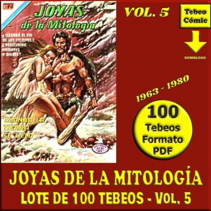 JOYAS DE LA MITOLOGÍA - Vol. 5 - 1963 - Novaro - Lote de 100 Tebeos En Formato PDF - Descarga Inmediata