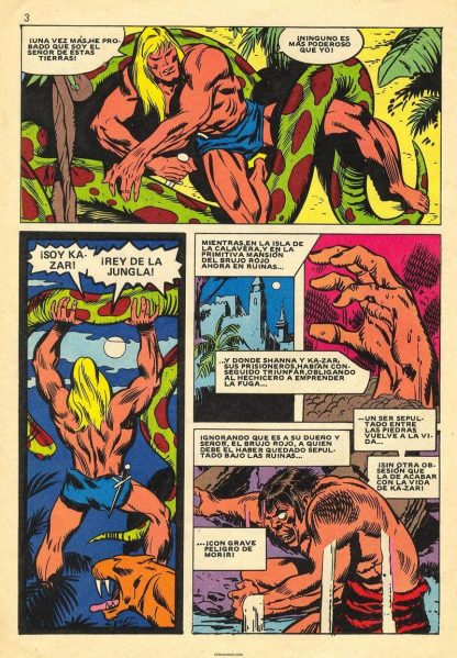 KA-ZAR – 1978 - Colección Completa – 7 Tebeos En Formato PDF - Descarga Inmediata