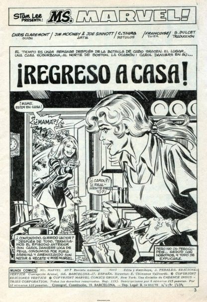 MS. MARVEL - 1978 - Vértice – Colección Completa – 9 Tebeos En Formato PDF - Descarga Inmediata