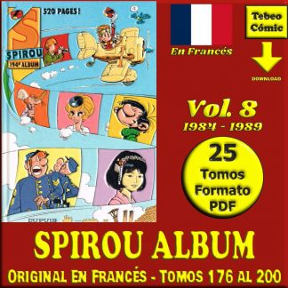 SPIROU ALBUM - Vol. 8 - Original En Francés – 1984 / 1989 - Colección De 25 Tomos En Formato PDF - Descarga Inmediata