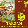 TARZAN - Vol. 4 - 1951 - Novaro - Lote de 100 Tebeos En Formato PDF - Descarga Inmediata