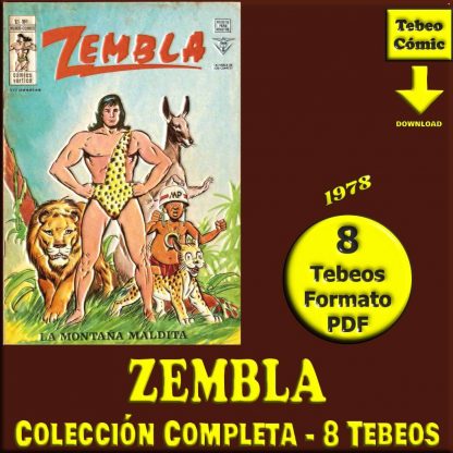 ZEMBLA – 1978 - Vértice - Colección Completa – 8 Tebeos En Formato PDF - Descarga Inmediata