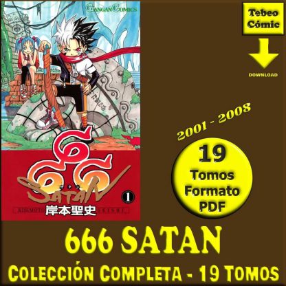 666 SATAN - 2001 - Colección Completa - 19 Tomos En Formato PDF - Descarga Inmediata