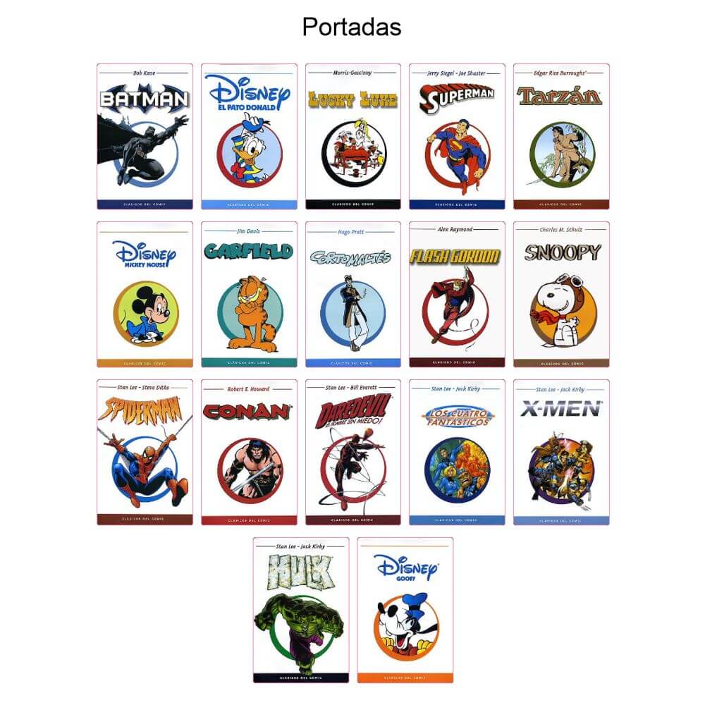 CLASICOS DEL COMIC – 2004 - Lote De 17 Tomos En Formato PDF - Descarga Inmediata