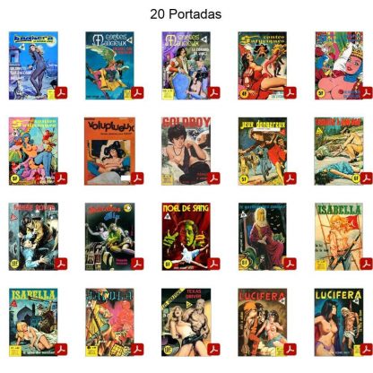 CÓMIC ERÓTICO FRANCÉS - Original En Francés - Vol. 2 - Lote de 50 Libros En Formato PDF - Descarga Inmediata