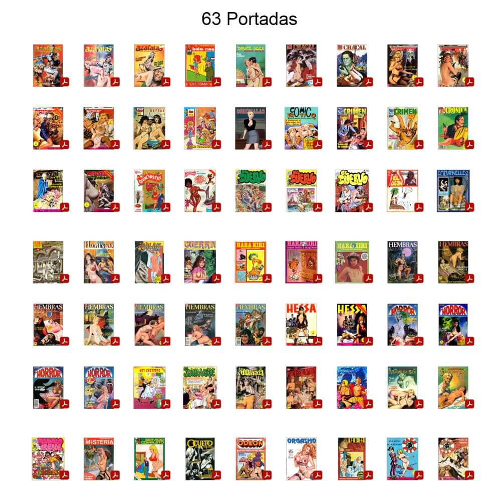 CÓMIC ERÓTICO ESPAÑOL - Vol. 2 - Lote de 100 Cómics En Formato PDF - Descarga Inmediata