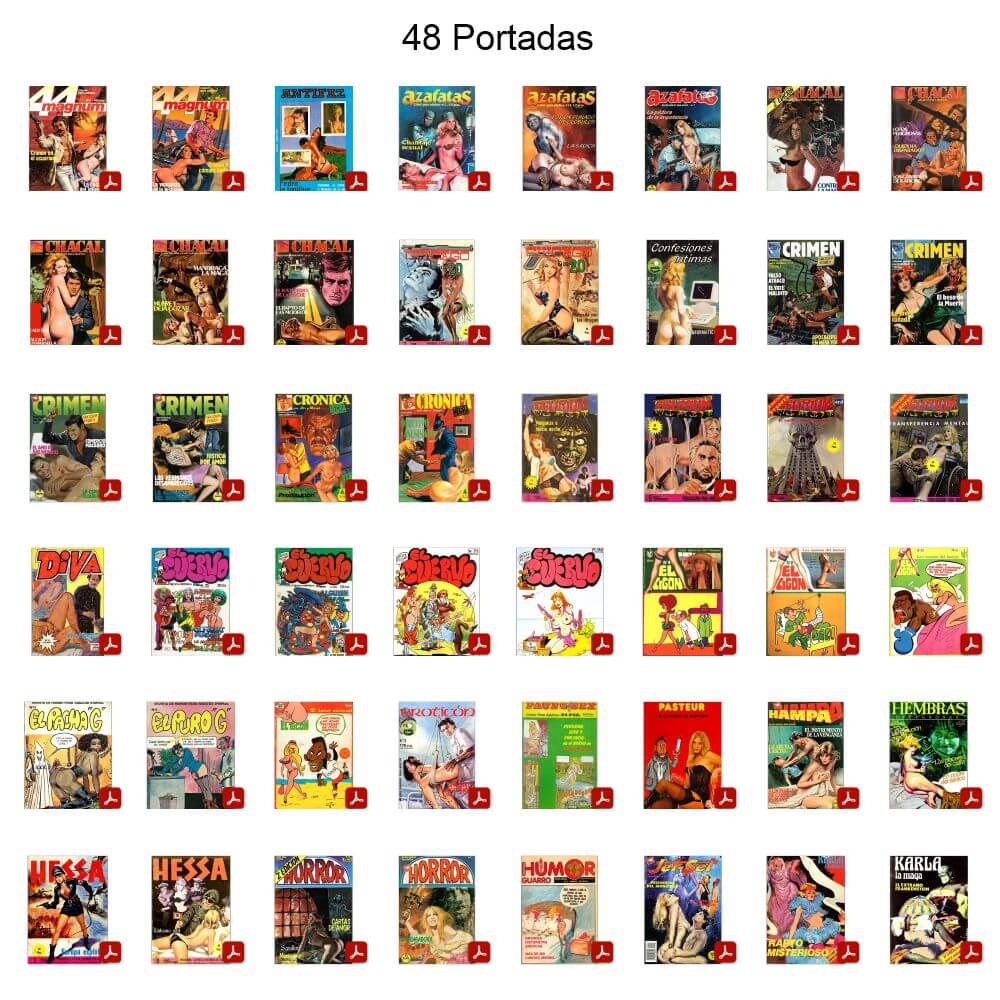 CÓMIC ERÓTICO ESPAÑOL - Vol. 3 - Lote de 100 Cómics En Formato PDF - Descarga Inmediata