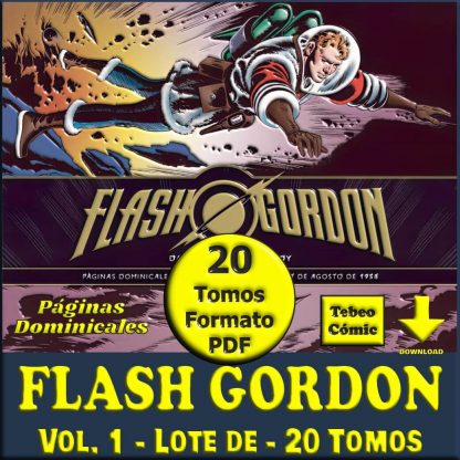 FLASH GORDON – Páginas Dominicales - Vol. 1 – 2024 - Colección Completa – 20 Tomos En Formato PDF - Descarga Inmediata