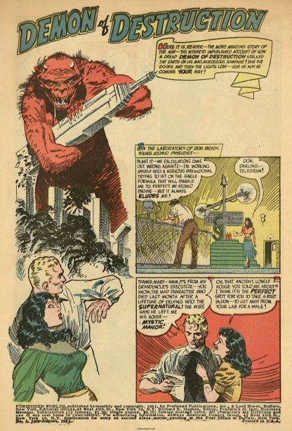 FORBIDDEN WORLDS - En Inglés - USA Original - 1951 / 1967 - Colección Completa - 145 Cómics En Formato PDF - Descarga Inmediata