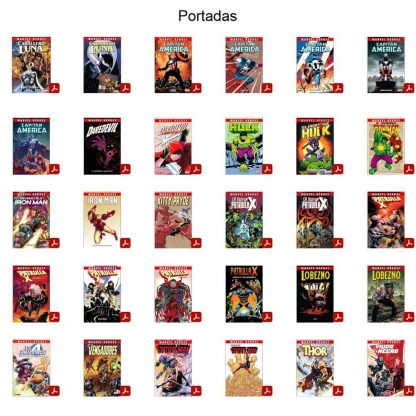 MARVEL HÉROES – Vol. 3 - Lote De 30 Tomos En Formato PDF - Descarga Inmediata