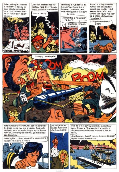 ROLAND EL CORSARIO - 1972 - Colección Completa - 86 Capítulos - 86 Tebeos En Formato PDF - Descarga Inmediata