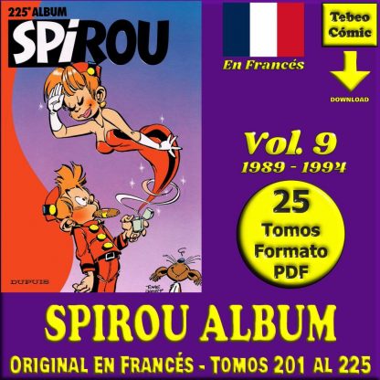 SPIROU ALBUM - Vol. 9 - Original En Francés – 1984 / 1989 - Colección De 25 Tomos En Formato PDF - Descarga Inmediata