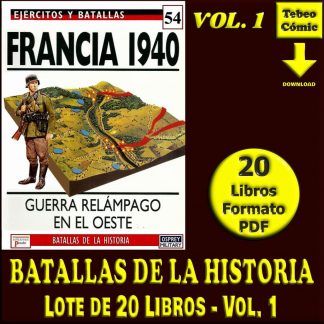 BATALLAS DE LA HISTORIA - Vol. 1 - Lote De 20 Libros En Formato PDF - Descarga Inmediata