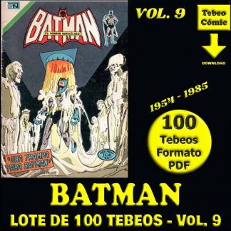 BATMAN - Vol. 9 - 1954 - Novaro - Lote de 100 Tebeos En Formato PDF - Descarga Inmediata