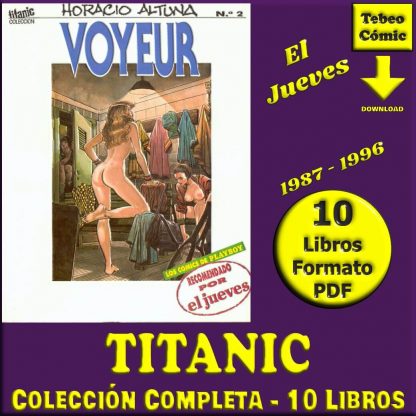 COLECCION TITANIC - 1987 - El Jueves - Colección Completa - 10 Libros En Formato PDF - Descarga Inmediata