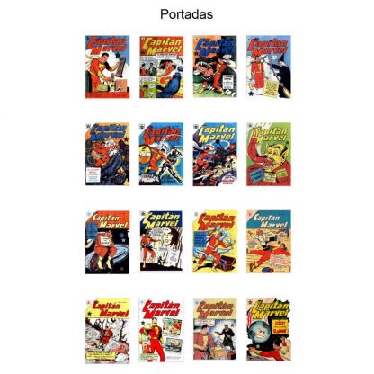 EL CAPITÁN MARVEL - 1952 – Colección Completa – 16 Tebeos En Formato PDF - Descarga Inmediata