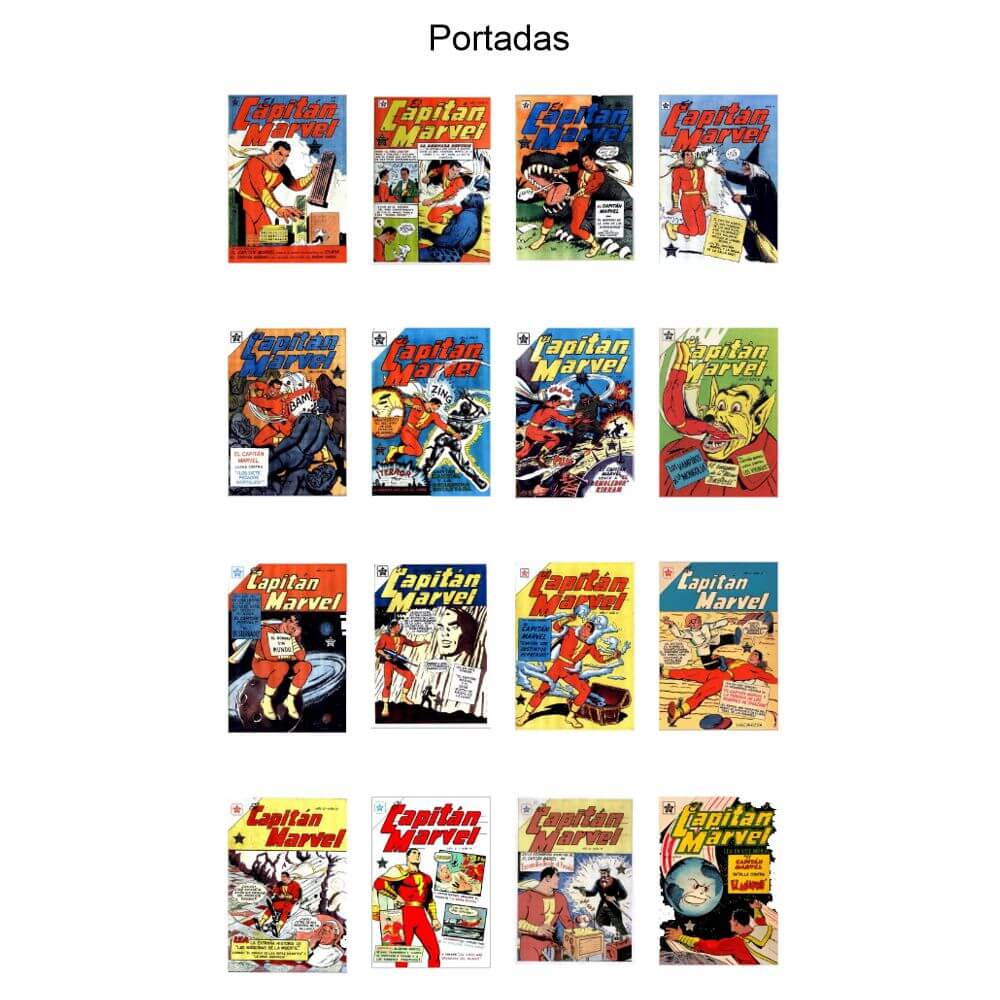 EL CAPITÁN MARVEL - 1952 – Colección Completa – 16 Tebeos En Formato PDF - Descarga Inmediata