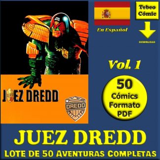 JUEZ DREDD - Aventuras Completas - Vol. 1 - Lote De 50 Cómics En Formato PDF - Descarga Inmediata