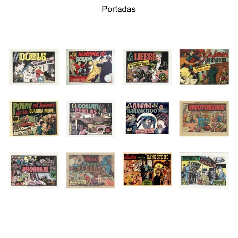 LA GUARDIA MÓVIL – 1946 - Colección Completa – 12 Tebeos En Formato PDF - Descarga Inmediata