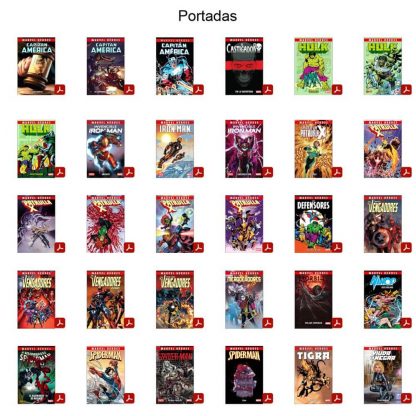 MARVEL HÉROES – Vol. 4 - Lote De 30 Tomos En Formato PDF - Descarga Inmediata