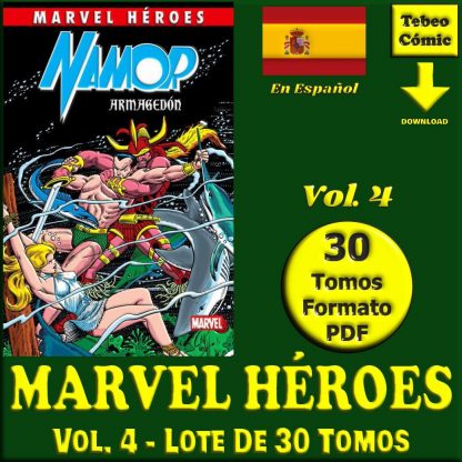 MARVEL HÉROES – Vol. 4 - Lote De 30 Tomos En Formato PDF - Descarga Inmediata