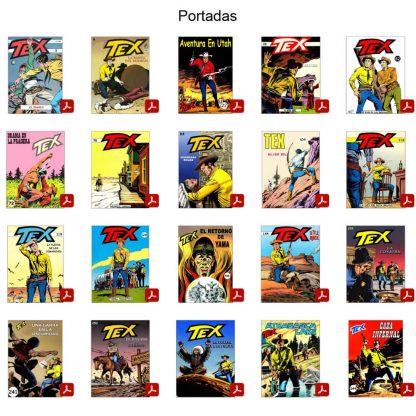TEX - Aventuras En Color - Vol. 1 - En Español - Colección Inédita - Lote De 20 Tomos En Formato PDF - Descarga Inmediata