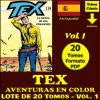 TEX - Aventuras En Color - Vol. 1 - En Español - Colección Inédita - Lote De 20 Tomos En Formato PDF - Descarga Inmediata
