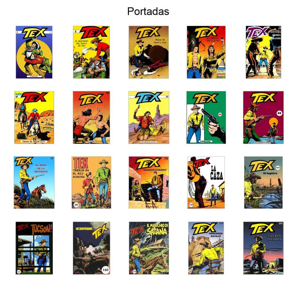 TEX - Aventuras En Color - Vol. 2 - En Español - Colección Inédita - Lote De 20 Tomos En Formato PDF - Descarga Inmediata