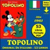 TOPOLINO (Mickey Mouse) - Año 1961 - Original En Italiano - Vol. 1 - Lote de 53 Libros En Formato PDF - Descarga Inmediata