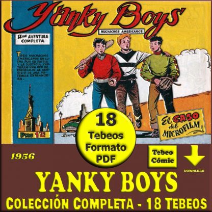 YANKY BOYS - Muchachos Americanos - 1956 – Colección Completa – 18 Tebeos En Formato PDF - Descarga Inmediata
