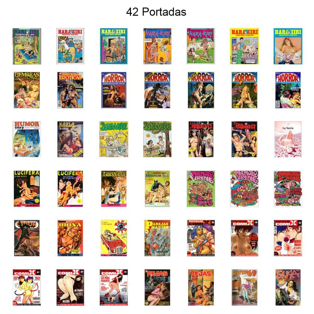 CÓMIC ERÓTICO ESPAÑOL - Vol. 5 - Lote de 100 Cómics En Formato PDF - Descarga Inmediata