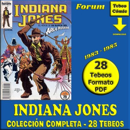 INDIANA JONES – 1983 - Forum - Colección Completa – 28 Tebeos En Formato PDF - Descarga Inmediata