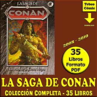 LA SAGA DE CONAN - 2008 - Colección Completa – 35 Libros En Formato PDF - Descarga Inmediata