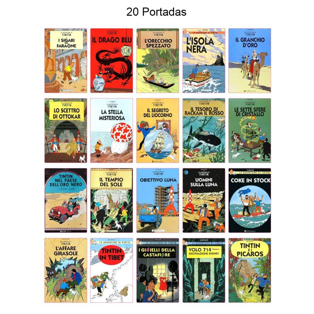 TINTIN - En Italiano - 1999 - Colección Completa - 25 Libros En Formato PDF - Descarga Inmediata