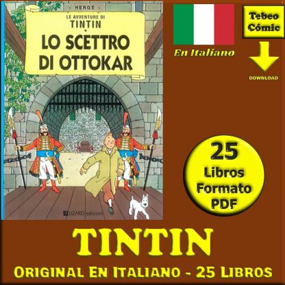TINTIN - En Italiano - 1999 - Colección Completa - 25 Libros En Formato PDF - Descarga Inmediata