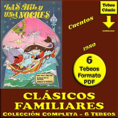 CLÁSICOS FAMILIARES - Cuentos - 1980 – Colección Completa – 6 Tebeos En Formato PDF - Descarga Inmediata
