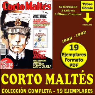 CORTO MALTÉS – 1988 - Colección Completa - 19 Ejemplares En Formato PDF - Descarga Inmediata
