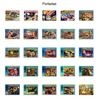 HAZAÑAS BÉLICAS - Reedición – 1987 - Colección Completa – 25 Tebeos En Formato PDF - Descarga Inmediata