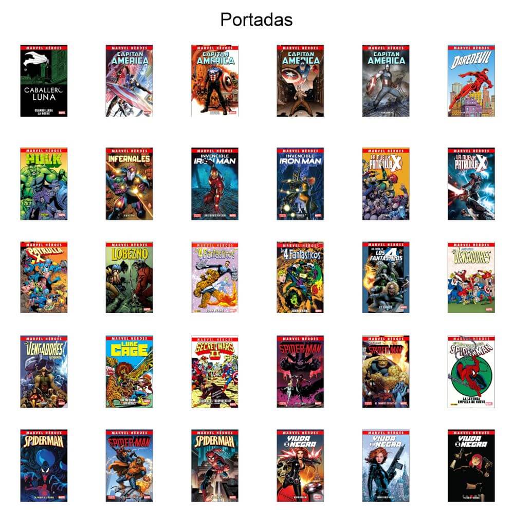 MARVEL HÉROES – Vol. 4 - Lote De 30 Tomos En Formato PDF - Descarga Inmediata