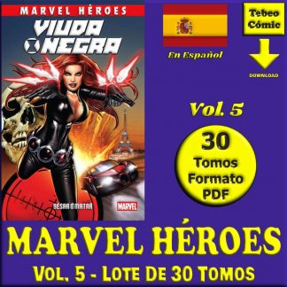 MARVEL HÉROES – Vol. 5 - Lote De 30 Tomos En Formato PDF - Descarga Inmediata