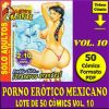 CÓMIC PORNO ERÓTICO MEXICANO – Vol. 10 - Colección De 50 Cómics En Formato PDF - Descarga Inmediata