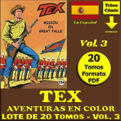 TEX - Aventuras En Color - Vol. 3 - En Español - Colección Inédita - Lote De 20 Tomos En Formato PDF - Descarga Inmediata