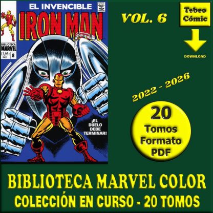 BIBLIOTECA MARVEL - En Color - Vol. 6 - 2022 - 20 Tomos En Formato PDF - Descarga Inmediata