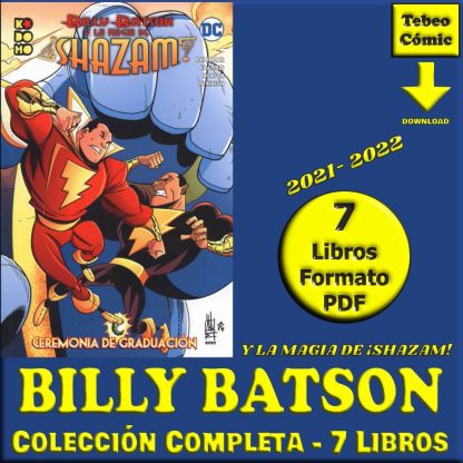 BILLY BATSON Y LA MAGIA DE ¡SHAZAM! – 2021 – Colección De 7 Libros En Formato PDF – Descarga Inmediata
