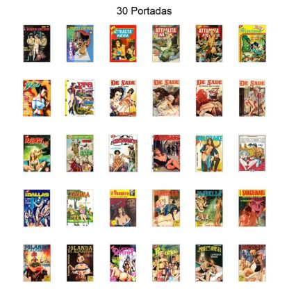 CÓMIC ERÓTICO ITALIANO - Original En Italiano - Vol. 3 - Lote de 50 Libros En Formato PDF - Descarga Inmediata